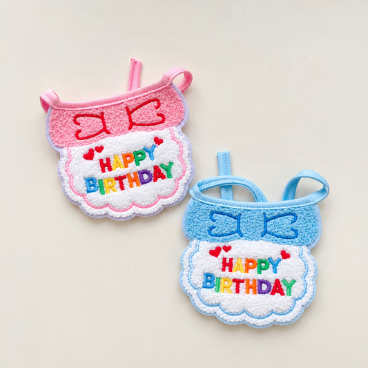 Happy Birthday Pet Bib – Cute Birthday Bandana for Cats & Small Dogs