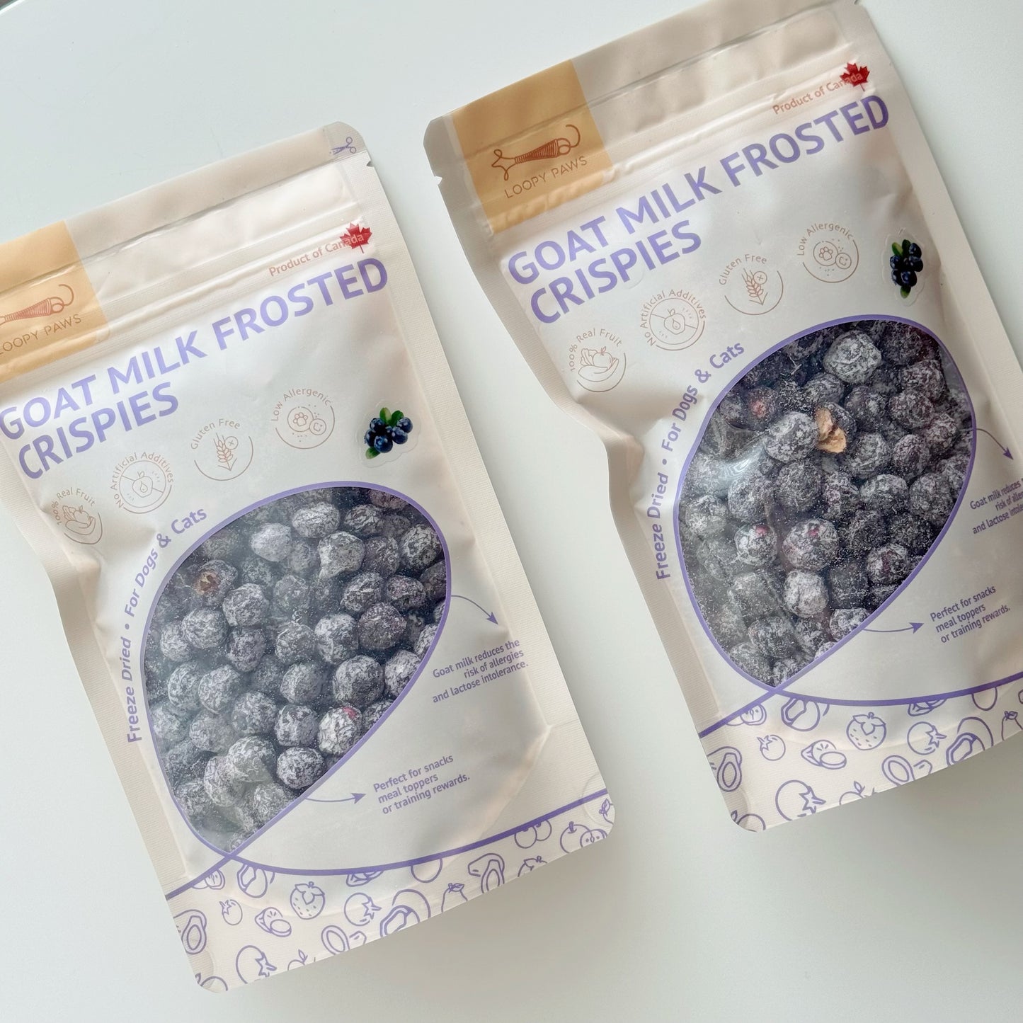 Goat Milk Frosted Crispies-Blueberry