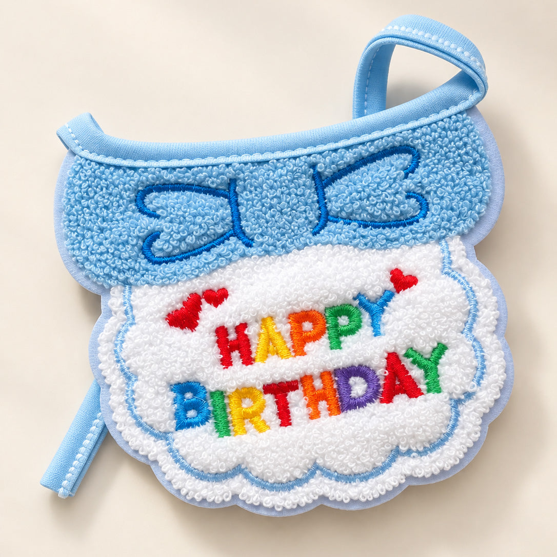 Happy Birthday Pet Bib – Cute Birthday Bandana for Cats & Small Dogs