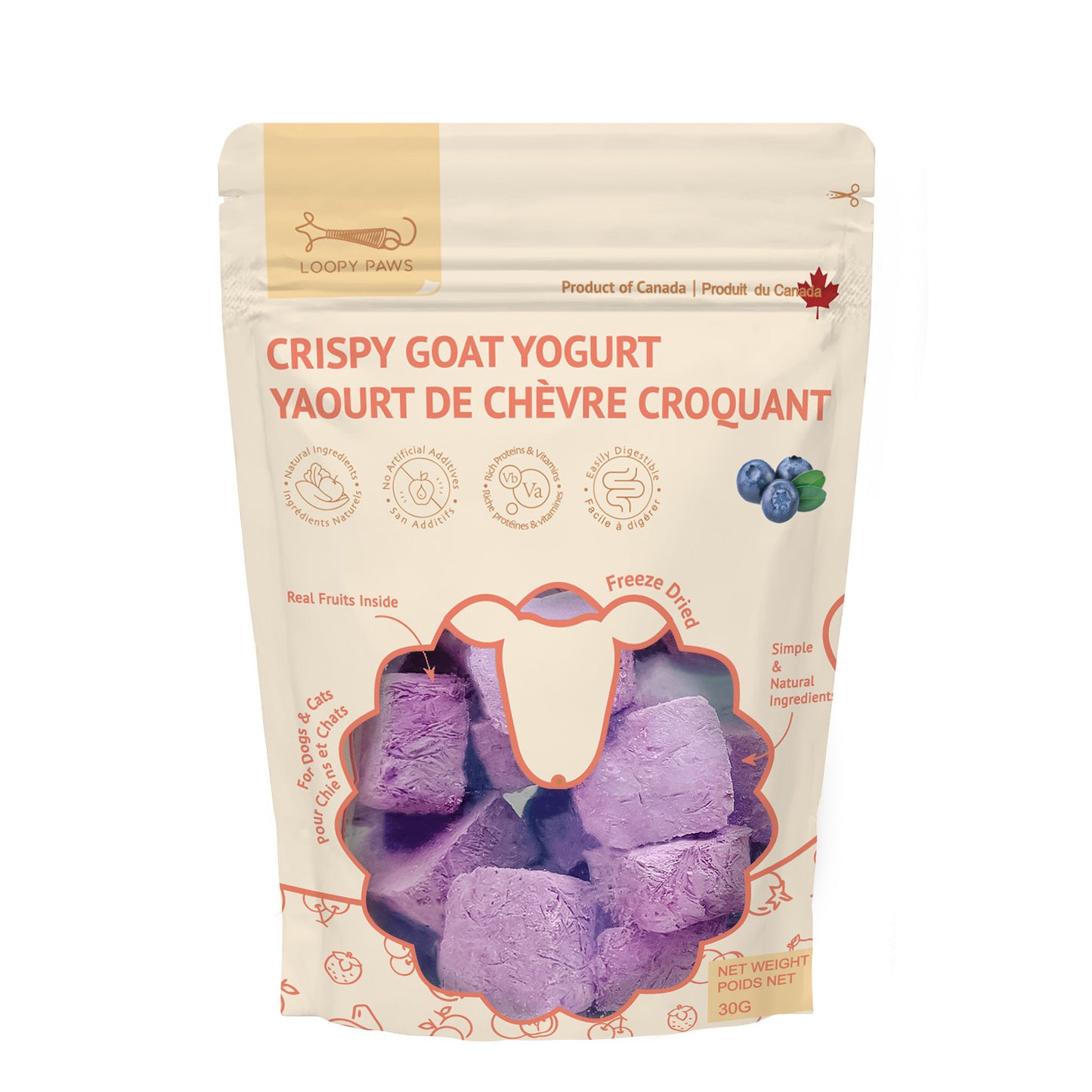 Crispy Goat Yogurt - Blueberry